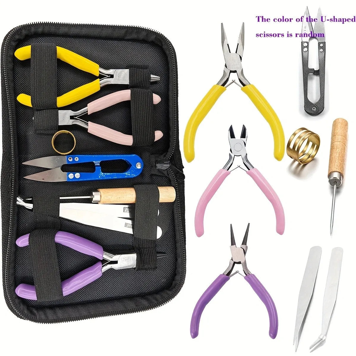 ewelry Making Pliers Scissors Cutter Tweezers Beading Tool Kit, 8Pcs Jewelry Diy Tools Tools Jewelry Jewelry Tools & Accessories