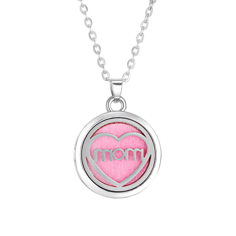Tree of Life Aromatherapy Necklace Perfume Essential Oil Diffuser Alloy Stainless Steel  Locket Pendant Aroma Diffuser Necklace - Madeinsea©