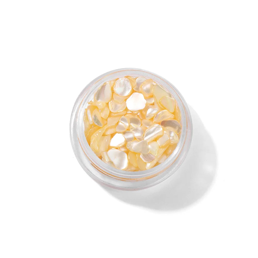 Unregelmäßige Abalone-Fragmente, Splitter, Kiesel, Muschelglitzerflocken für Nagelkunstdekoration, DIY-Charm-Maniküre-Accessoires