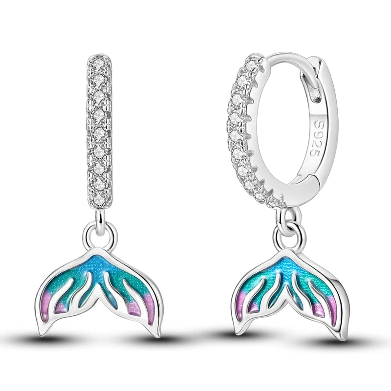 2024 neue 925 Sterling Silber Hoop Ohrringe Blumen Zirkon Ohrringe Stud Für Frau Feine Geburtstag Hochzeit Partei Schmuck Geschenke