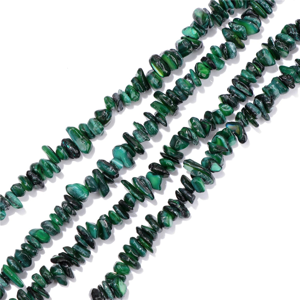 5-8mm Muticolor Shell Beads Natural Dyed Color Irregular Shape Loose Spacer Bead For Jewelry Making Necklace Bracelet DIY