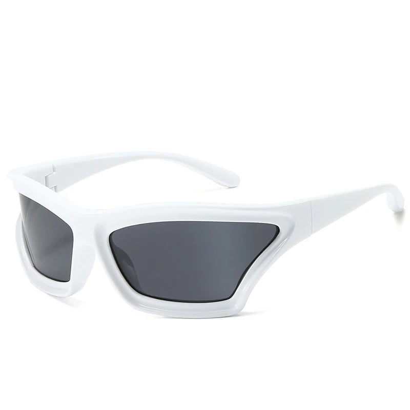 Fashion Oversized Cat Eye Sunglasses Men Women Y2K Punk 2025 New Luxury Brand Irregular Outdoor Sports Cycling Sun Glasses UV400