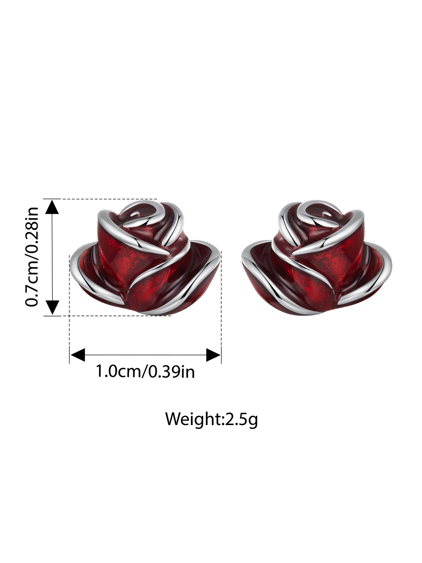 WOSTU 925 Sterling Silver Cherries Earring Strawberry Piercing Red Apple Banana Fruit Cute for Women Birthday Daily Fine Jewelry