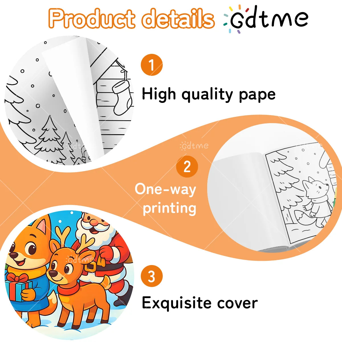 Frohe Weihnachten! Malbuch für Erwachsene und Jugendliche mit niedlichen Weihnachtsfiguren – Cartoon-Malbücher