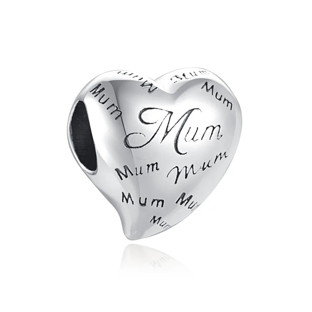 2025 Europe NEW 925 Sterling Silver Family Charm Dangle Pendant Bead Fit Women Original Bracelet Jewelry For Gift Mom Brother