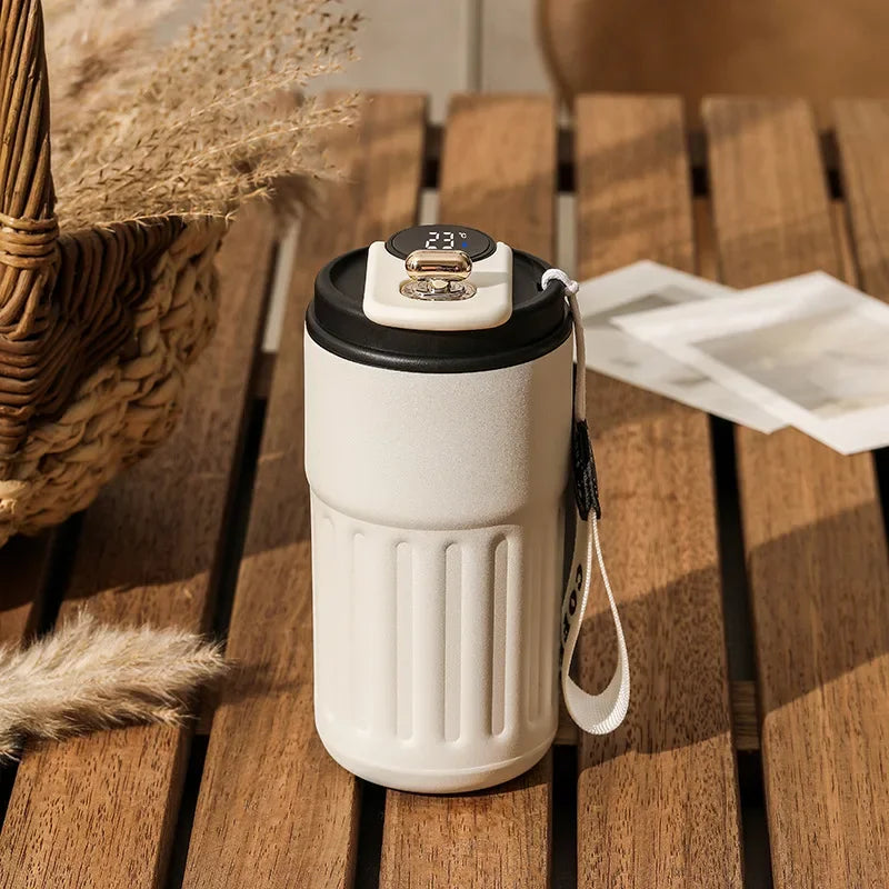 LED Temperature Displayed Stainless Steel Thermo Water Cup Coffee Cup Keep Cold and Heat Thermal Mug Traveling Vacuum Flask