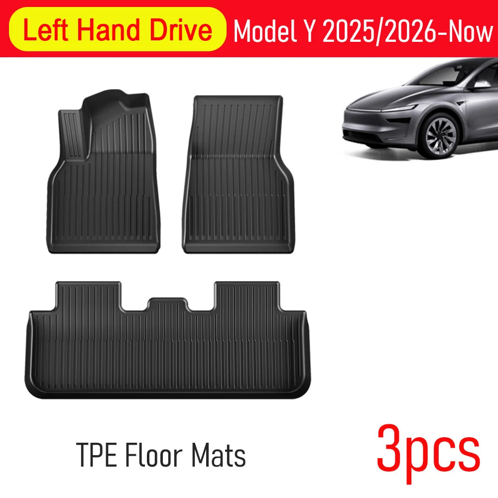 for Tesla Model Y Juniper 2025 2026 Car Floor Mats Cargo Liner Trunk Mats Backrest Kick Pads Protection Car Interior Accessories - Madeinsea©