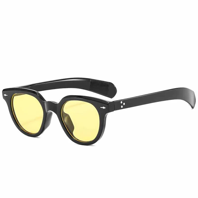 2025 Ins Popular Women Square Sunglasses Men Vintage Brand Design Rivets Oval Punk Female Shades UV400 Fashion Male Sun Glasses