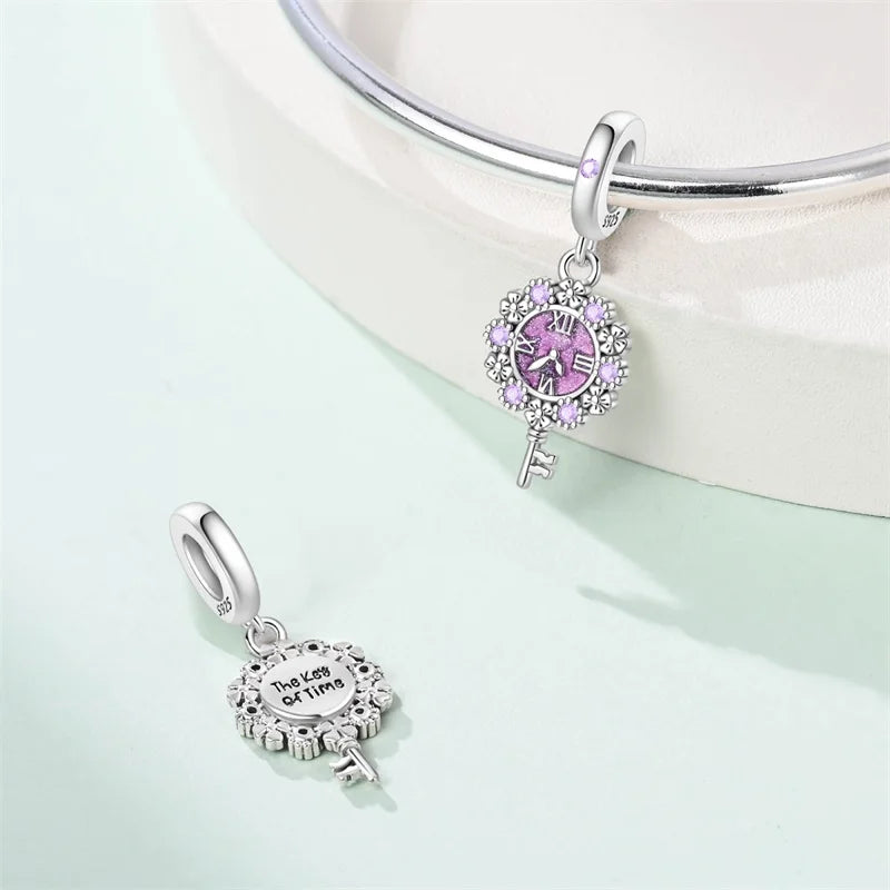 925 Sterling Silver Time Machine Trunk Travel Camera Charms Beads Fit 3mm 925 Original Bracelets DIY Jewelry Birthday Gift