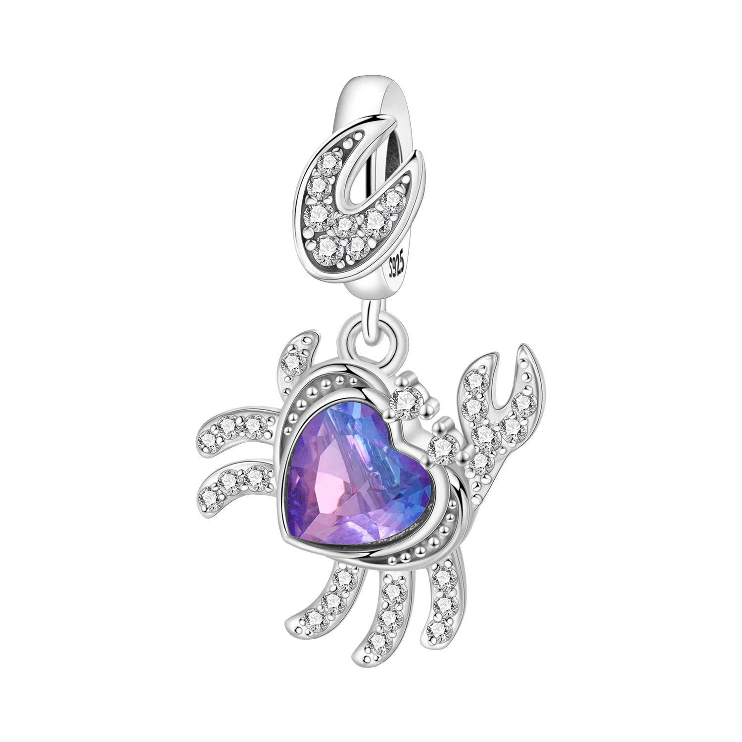 PANPOKI 925 Sterling Silver Blue Fish Lucky Symbol Beads Original Pendants Bracelet Charm Jewelry Party DIY Trendy Gifts