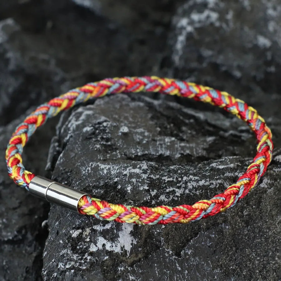 5 Colors Grade A Ruyi Dragon Scale Rope Bracelet Unisex Handmade Braided Ethnic Lucky String Braslet Bangle Friendship Braclet