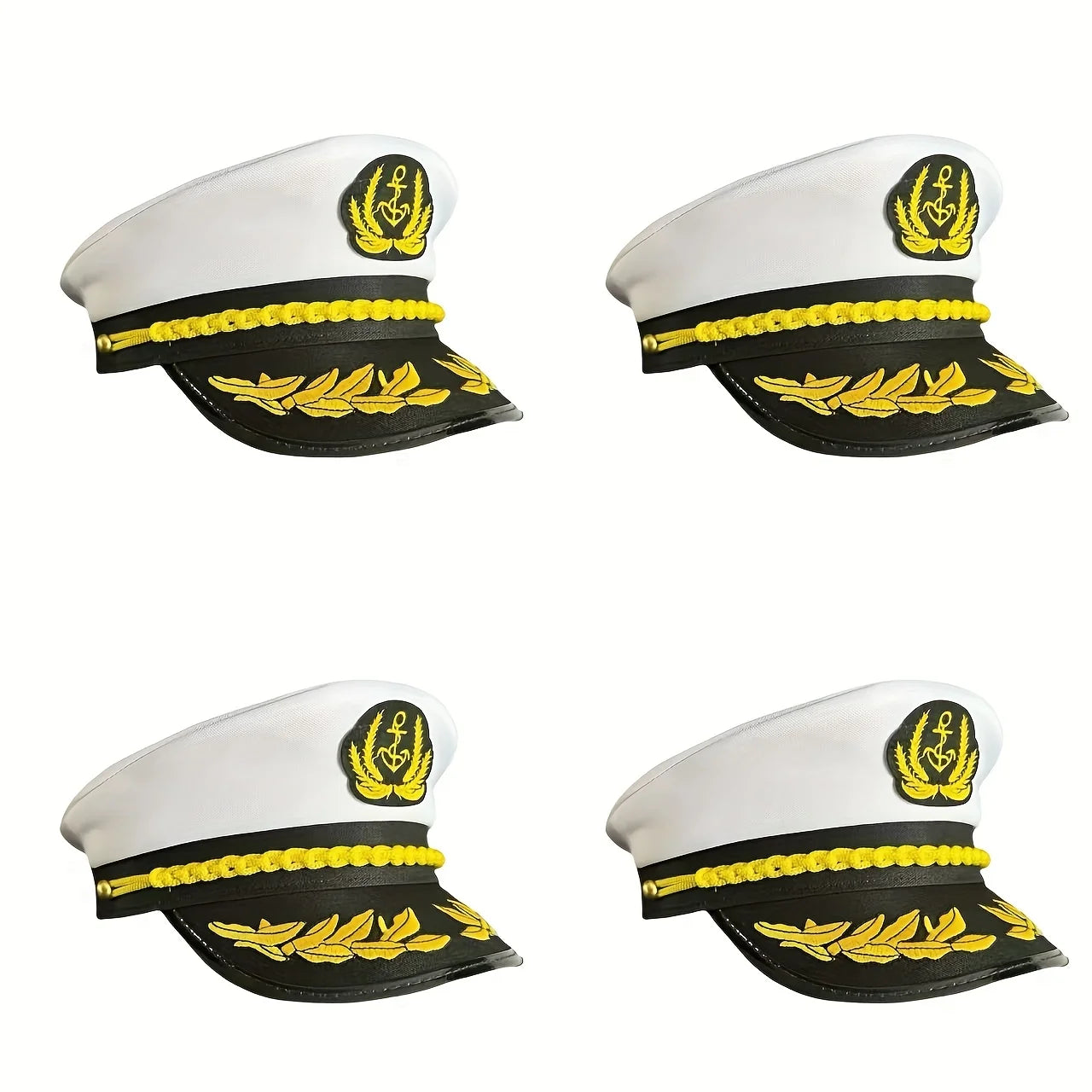 VENEZIA-Captain Navy Blue Cap, Striped Navy CapBurning man Party Cap for Cruise Ship Party，Adult Party，Cosplay，Outdoor