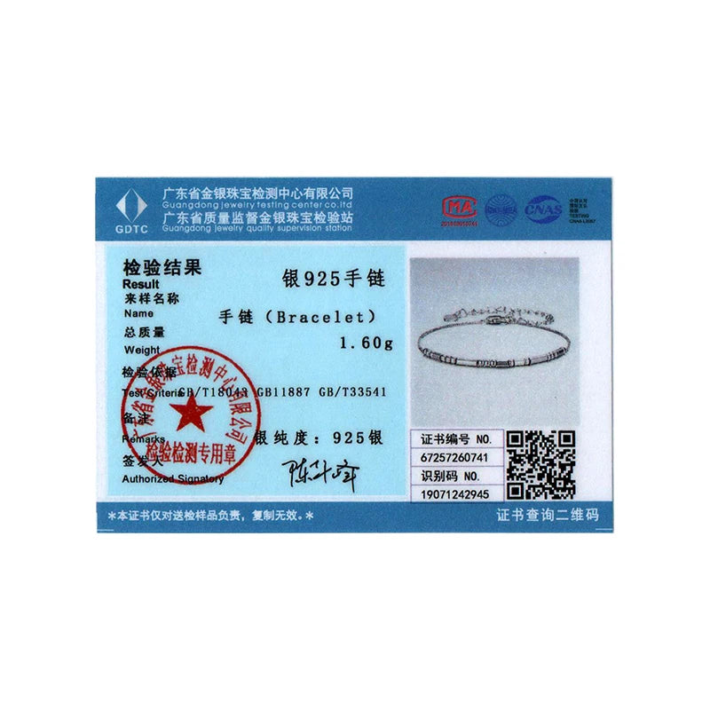 BISAER 925 Sterling Silver I Love You Morse Code Bracelet Trendy Thin Dainty Stackable Link Chain for Women Party Fine Jewelry