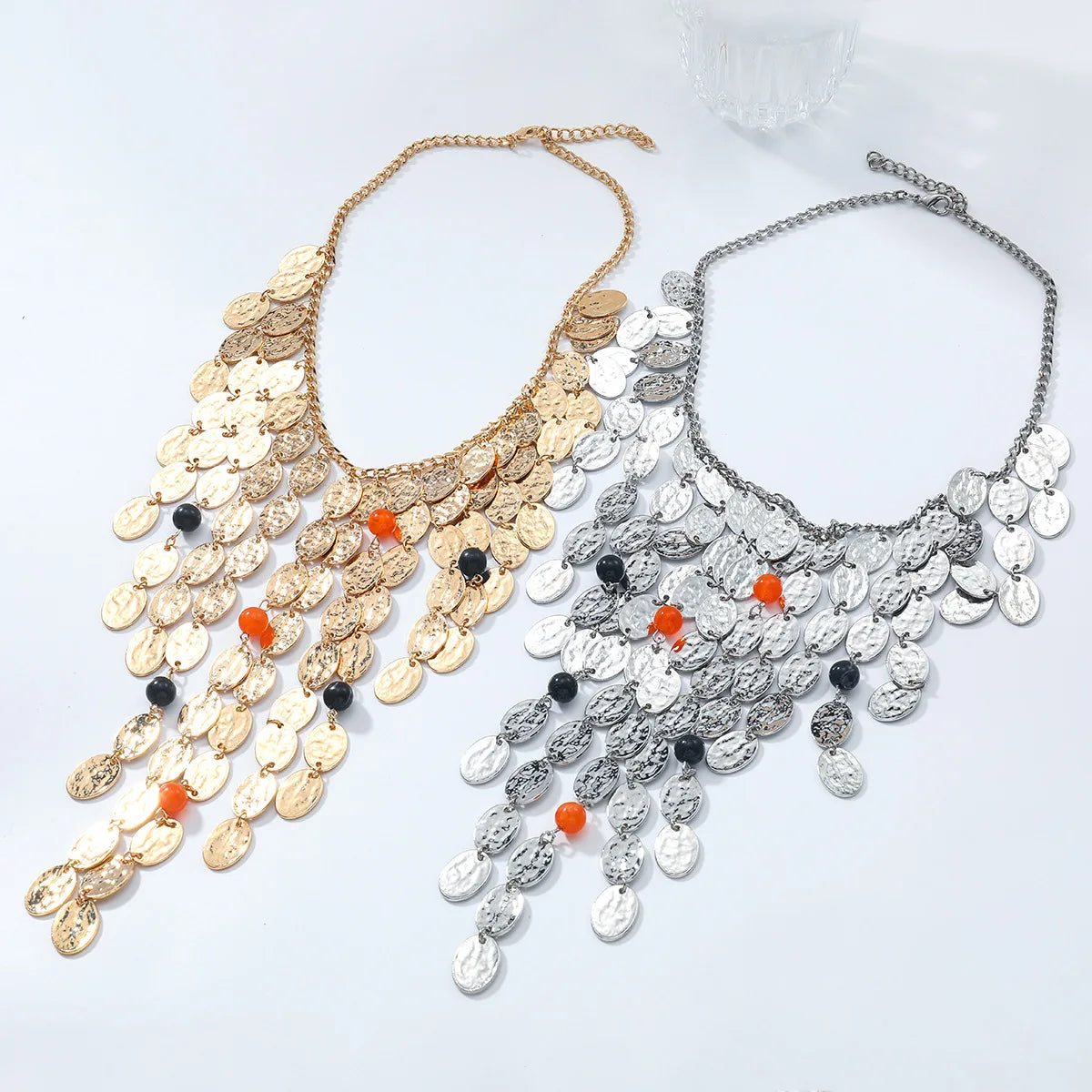 ZAA Multi-layer Woven Long Summer Beach Vacation Style Necklace