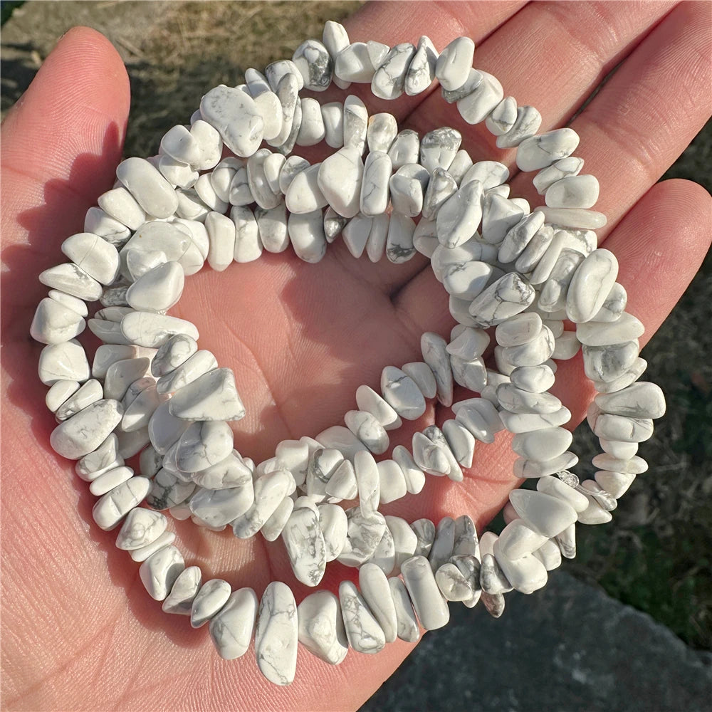 5-8mm Natural Blue Moonstone Beads White Cat Eye Crystals Opal Stone Loose Bead For Jewelry Making DIY Necklace Bracelet Rings