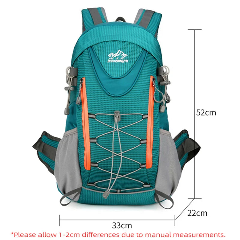 Waterproof Camping Backpack Outdoor Travel Hiking Trekking Climbing Cycling Shoulder Bag Large Capacity Women Men Sport Rucksack