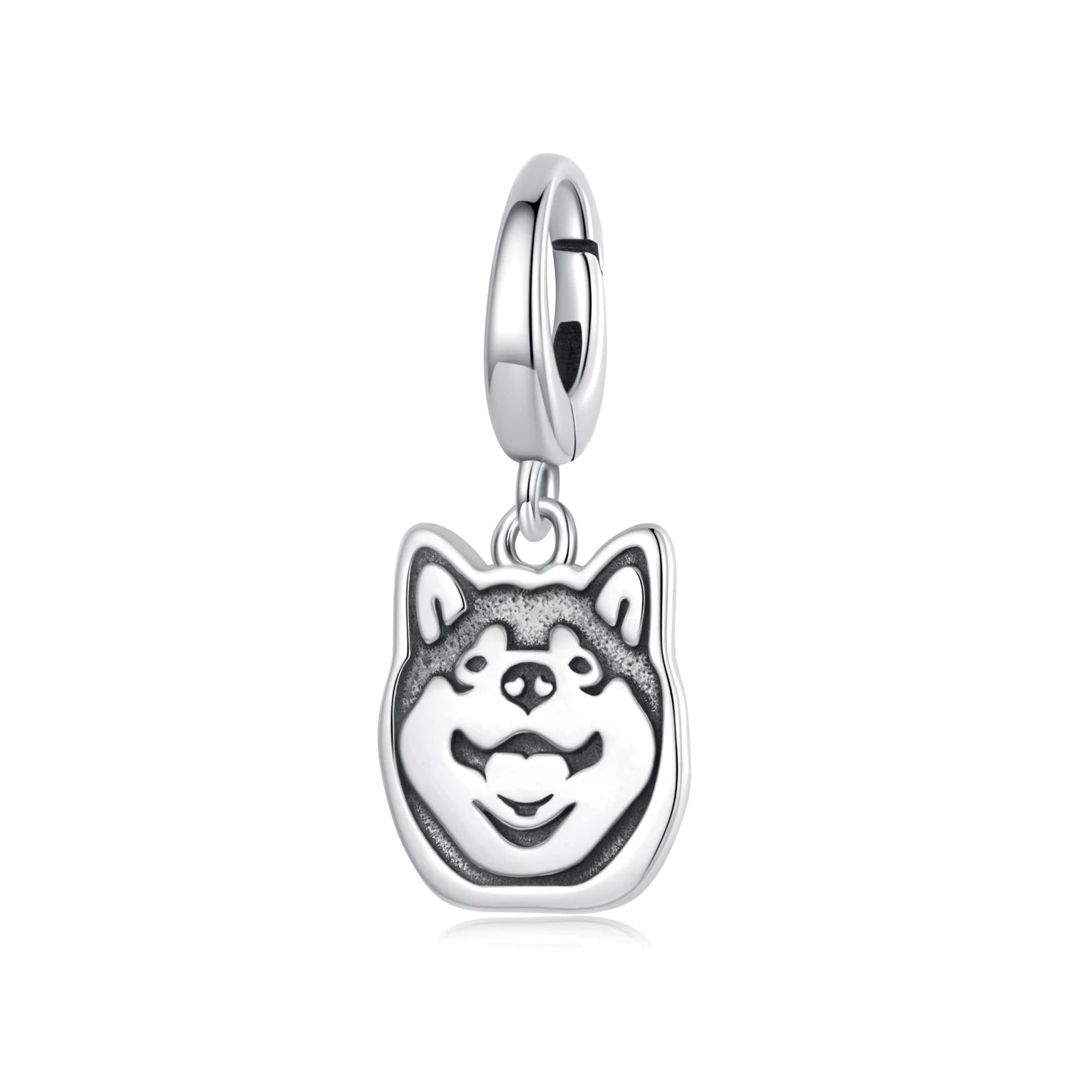 WOSTU Breloques en argent sterling 925 représentant un chien - Pendentif mignon avec fermoir animal - Idéal pour la création de bracelets et colliers - Cadeau parfait pour les amoureux des animaux