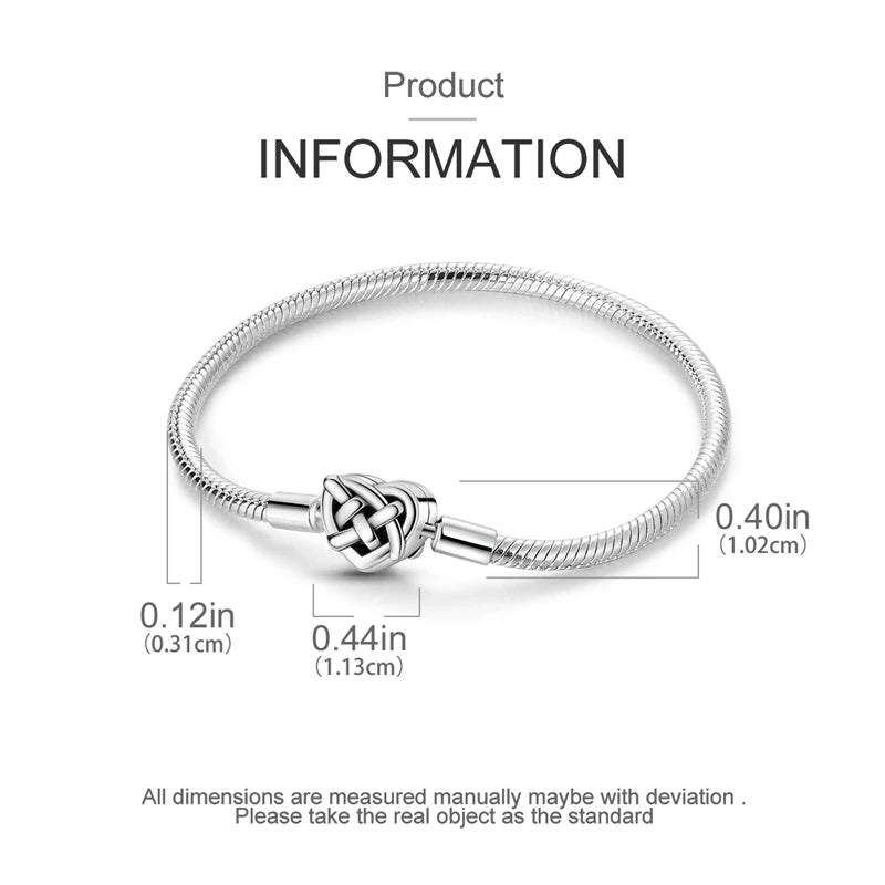 New Original 925 Sterling Silver Bracelet Heart Butterfly Bracelet For Women Fit Original Bracelet Charms Beads Jewelry DIY Gift