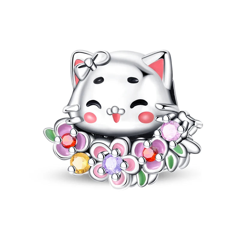 Spring 925 Sterling Silver Butterfly Snail Swallow Charms Beads Fit 3mm 925 Original Bracelets DIY Jewelry Birthday Gift