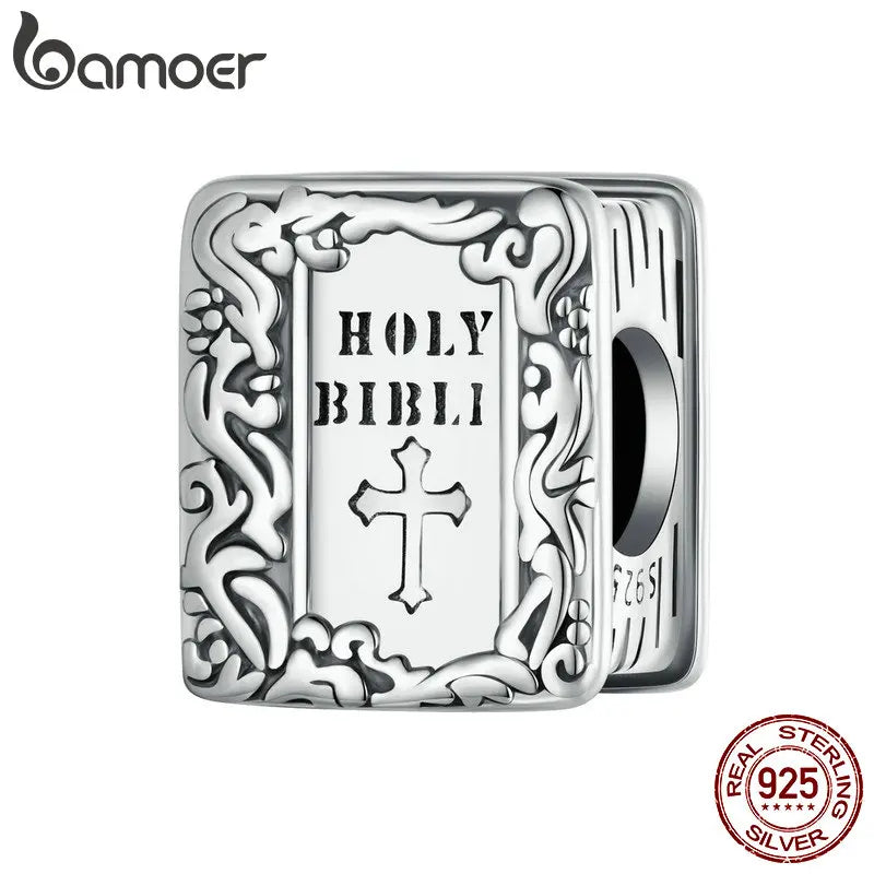 Bible Charm Beads for Women 925 Sterling Silver Initial Beads fit Charm Bracelet Christmas Jewelry Gifts - Madeinsea©