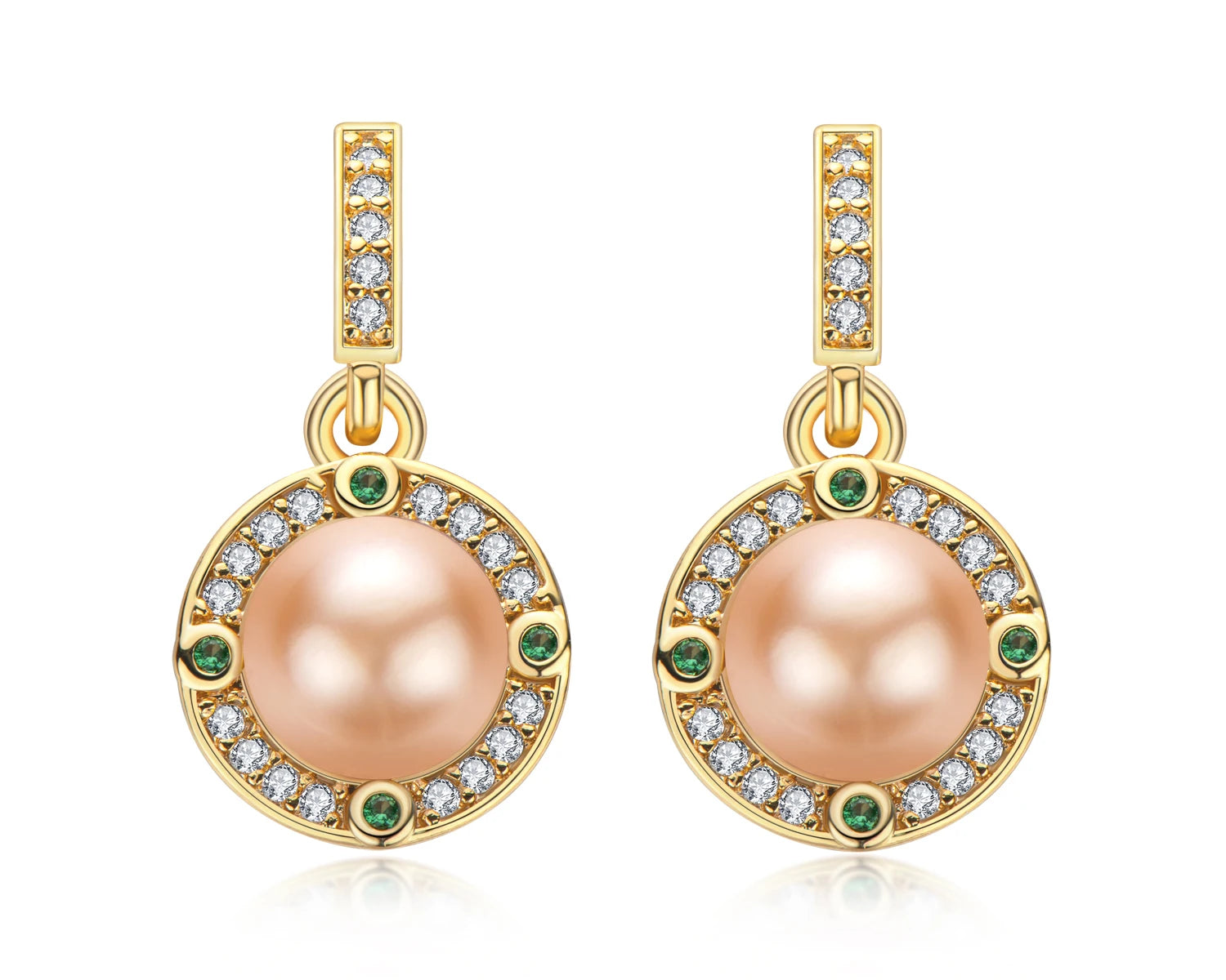 OXTAO 7-7.5Mm Fashion And Elegant Freshwater Pearl Earrings Hanging 14K Gold Filled Earrings Wedding Dinner Jewelry For Women