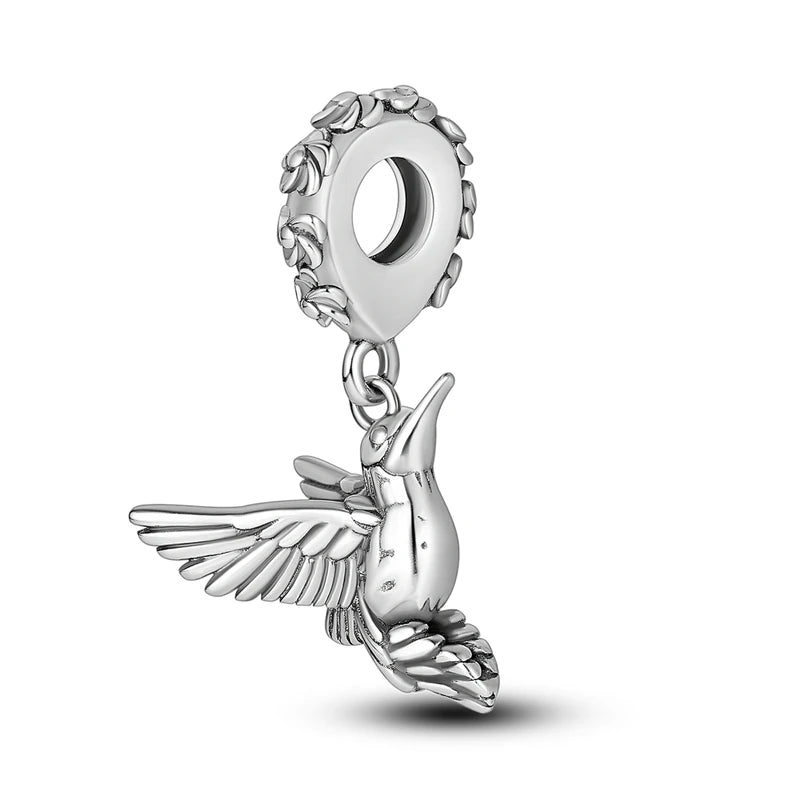 New Original Charms Beads Pendant 925 Silver Sterling Dog Cat Firefly Butterfly Dragonfly Charm For Woman Fashion Jewelry Making