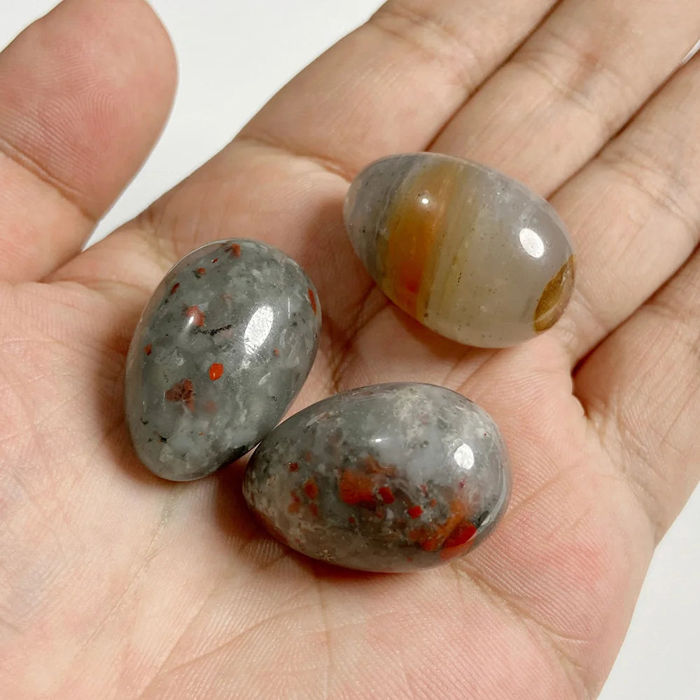 20x30mm Natural Egg Shape Stone Ornament Opal Quartzs Power Minerals Polished Reiki Fish Tank Home Decoration Jewelry Gifts