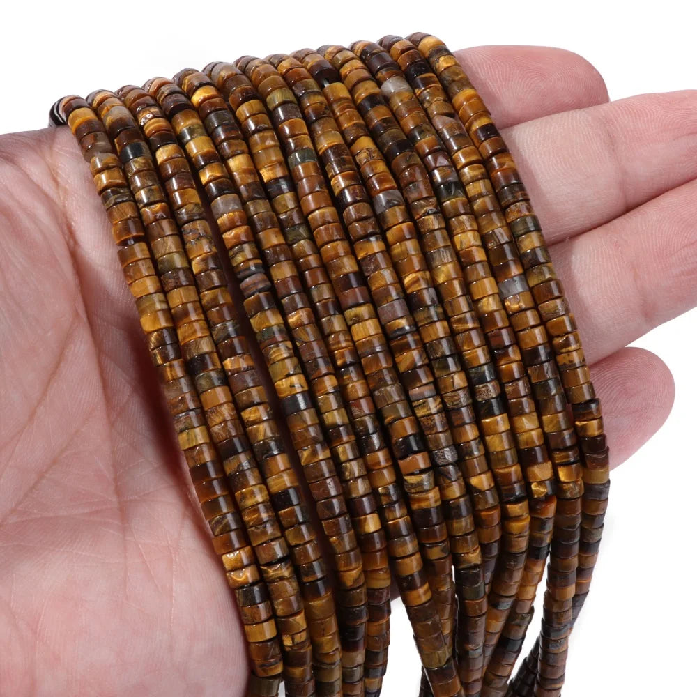 New Arrival Pink Stone Bead Natural Rose Quartzs Jades Jaspers Rondelle Shape Loose Beads For Jewelry Making  Accessories 2x4mm