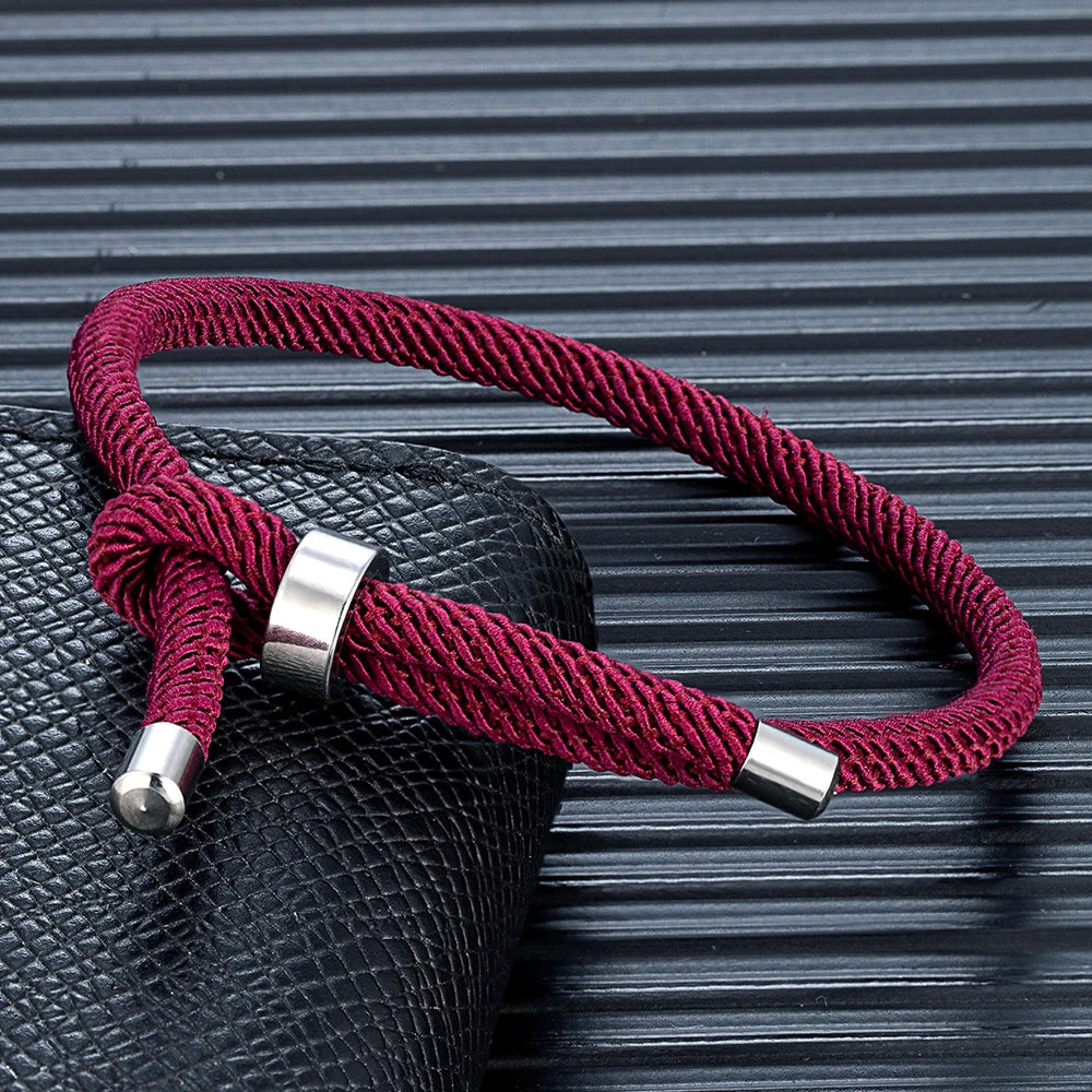 MKENDN Trendy Thread Bracelet Men Women Adjustable Red Bracelet For Lovers Distance Couple Brazalete Minimalist Yoga Meditation - Madeinsea©