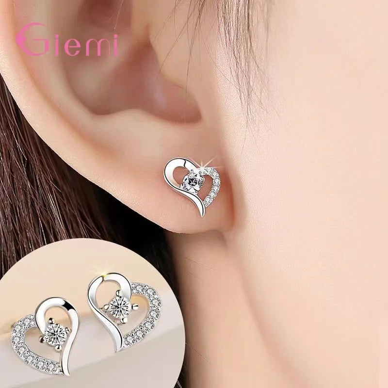 925 silber Neue Ankunft Vielfältigen Pfirsich Herz Form Mode Hochzeit Engagement Geschenk Halskette Ohrringe Schmuck Sets