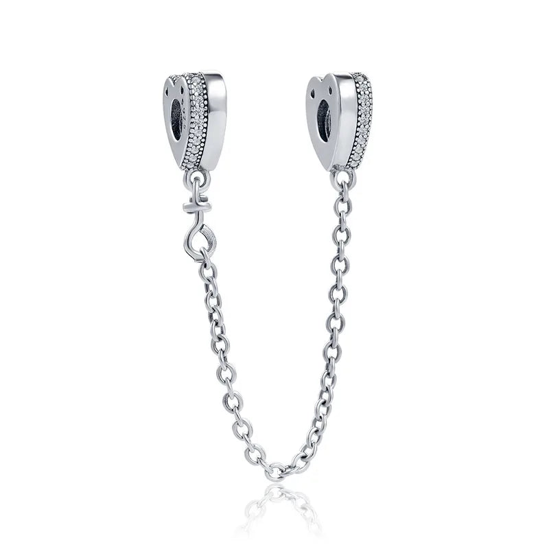 Hot Selling 925 Silver Butterfly Stars And Moon Safety Chain Suitable For Original Bracelets, DIY Accessories, Charming Jewelry