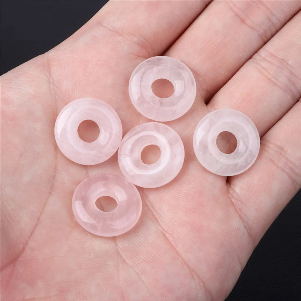 45 Style Natural Rose Quartz Bead Round Tube Crystal Loose Beads For Jewelry Making Handmade Diy Bracelet Necklace Accessories
