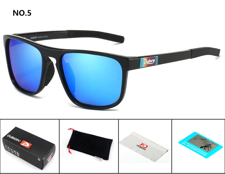 DUBERY 2025 New Fashion Polarized Sunglasses UV400 Protection Men Women Retro Classic Driving Outdoor 9 Colors Model 578