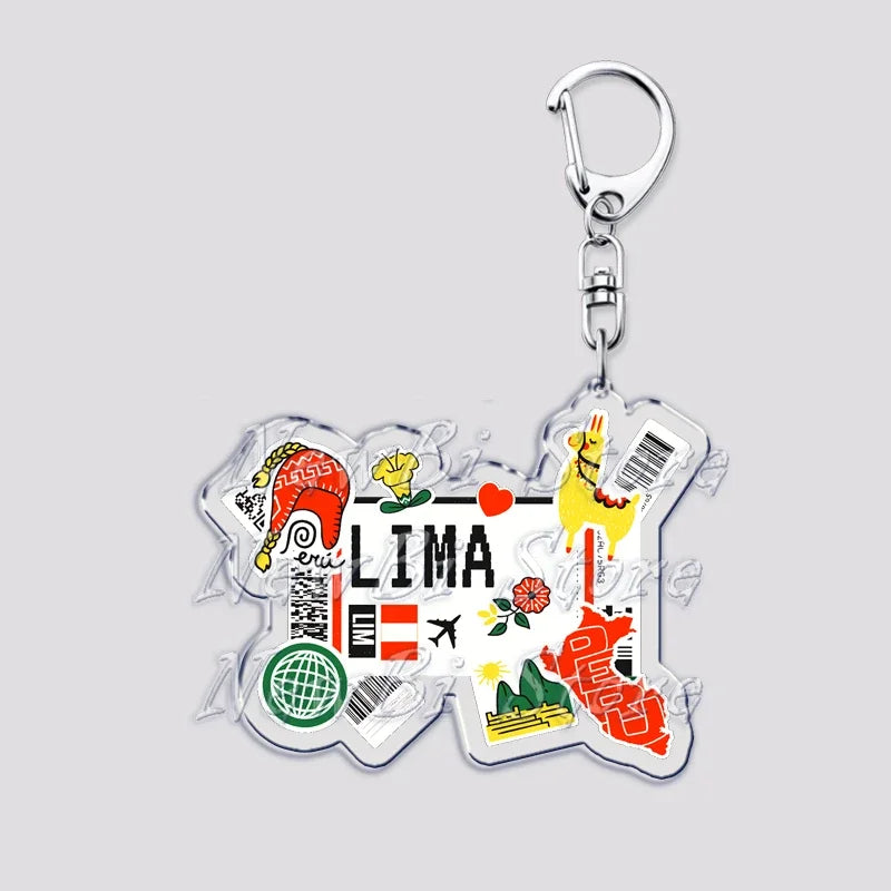 Hot Boarding Pass Keychains for Accessories Bag  NEW YORK TOKYO SEOUL PARIS LONDON Travel Souvenir Tickets Keyring Friends Gifts