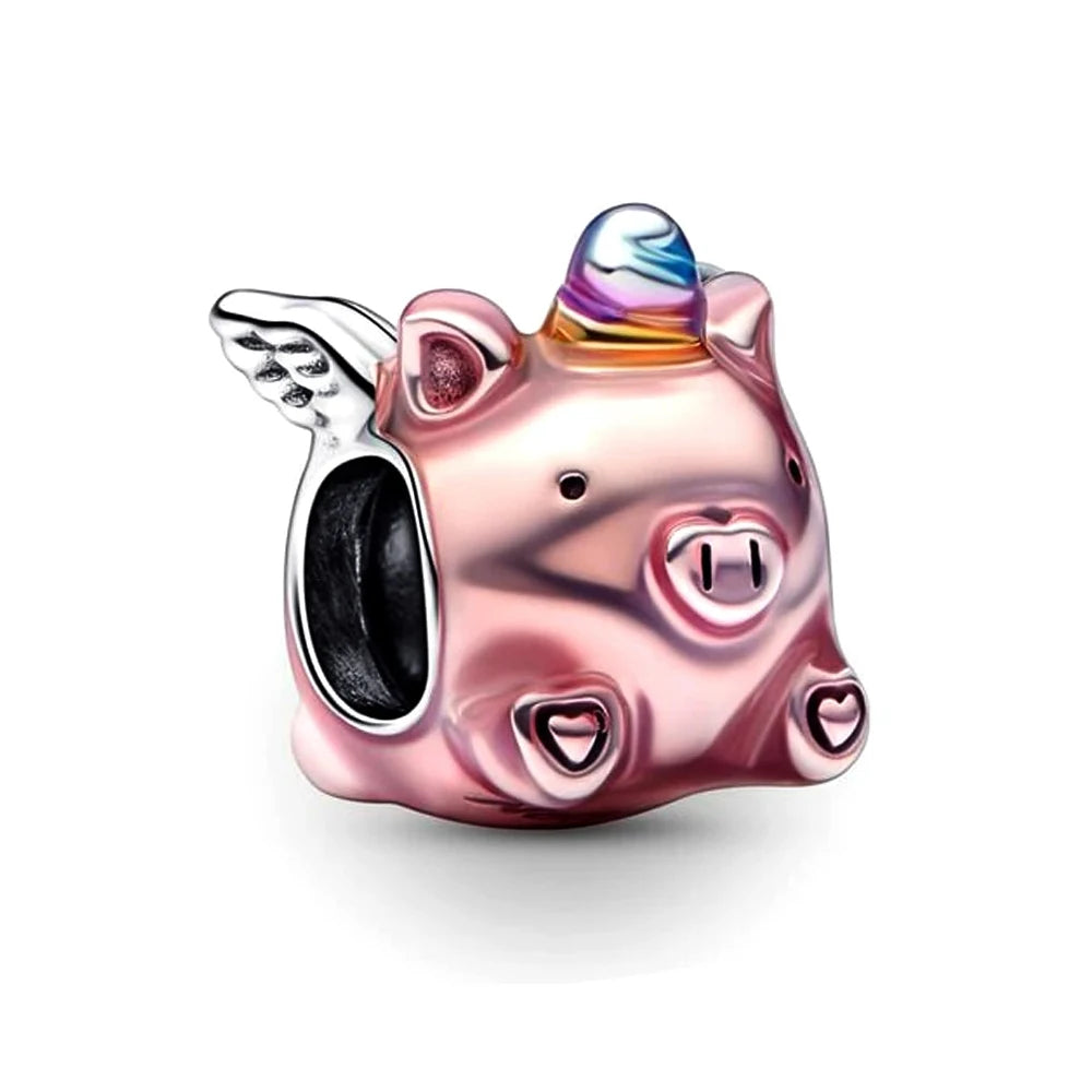 New 925 Silvering Cartoon Cat Spider Rabbit All Saints' Day Charm Bead fit Original Pandora Bracelet Trinket DIY Women Jewelry