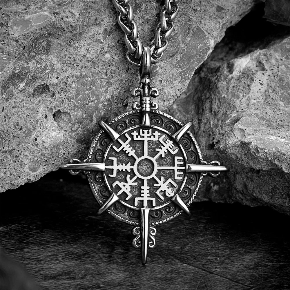 Viking Compass Necklace / Stainless Steel - Madeinsea©