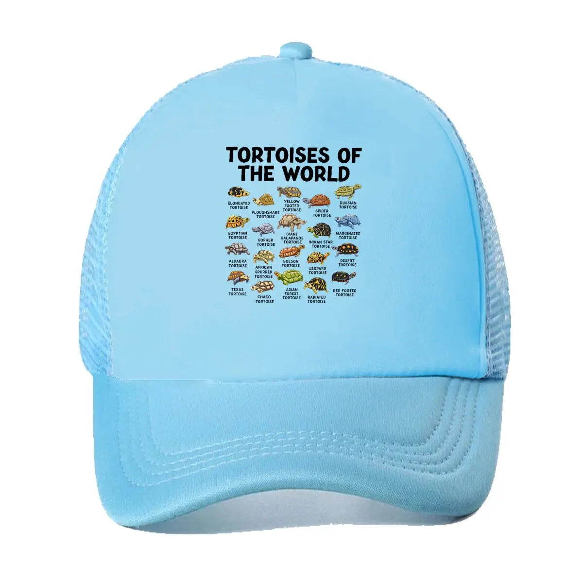 Casual Tortoises Of The World Graphic 2026 Mesh Baseball Cap