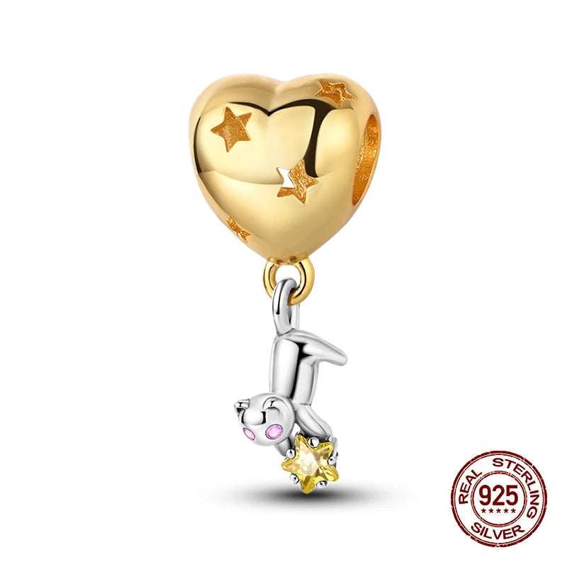 100% 925 Sterling Silver Lovely Pet Cat Paw Dog Warm Family Charms Beads Fit 3MM Original Bracelets DIY Jewelry Gift For Friends