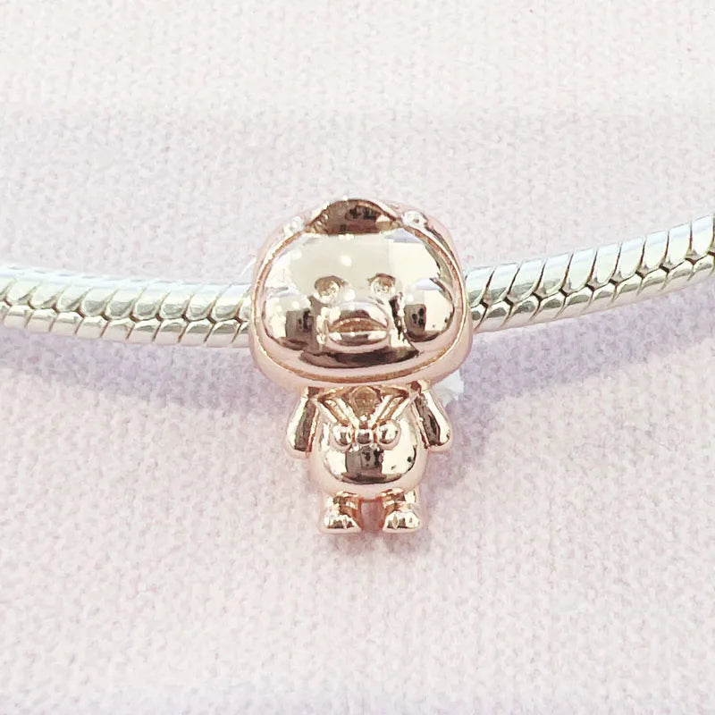 2025 New Miniso Disney Sanrio Beads 925 Silver Stitch Hello Kitty Kuromi Charm Fit Original Bracelet Women DIY Pendant Jewelry
