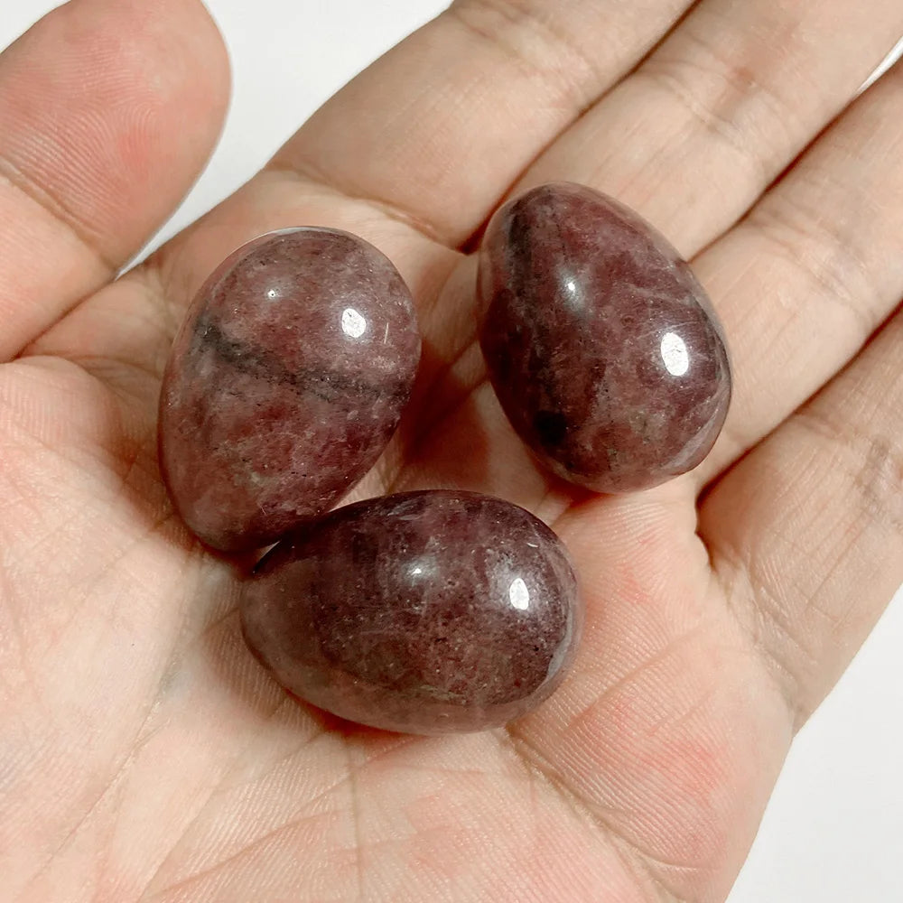 20x30mm Natural Egg Shape Stone Ornament Opal Quartzs Power Minerals Polished Reiki Fish Tank Home Decoration Jewelry Gifts