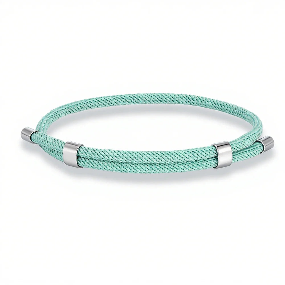 MKENDN Simple Style Men Women Bracelet 3mm Durable Marine Rope With Polished Steel Closure Jewelry Summer Beach Gifts - Madeinsea©