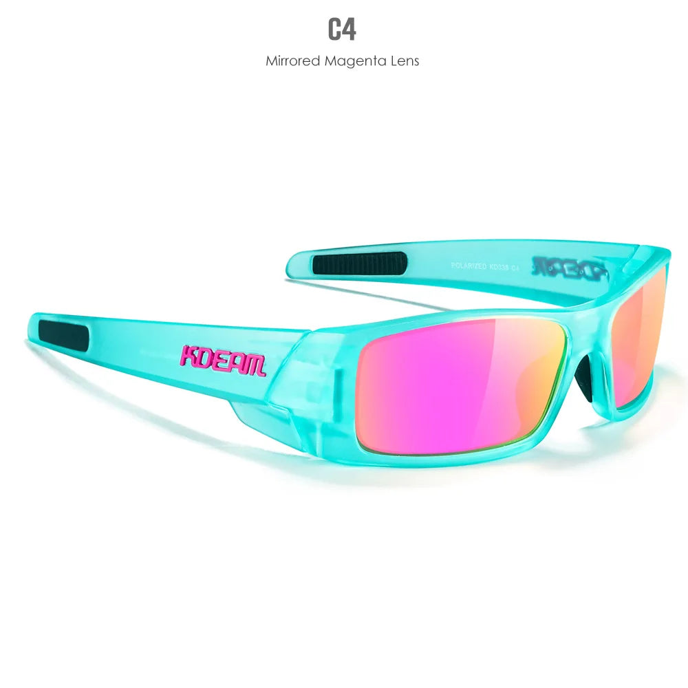 KDEAM Polarisierte Sonnenbrille für Damen und Herren, Autofahrerbrille, rechteckige Sonnenbrille für Herren, vielseitiger Augenschutz, UV400-Schutz