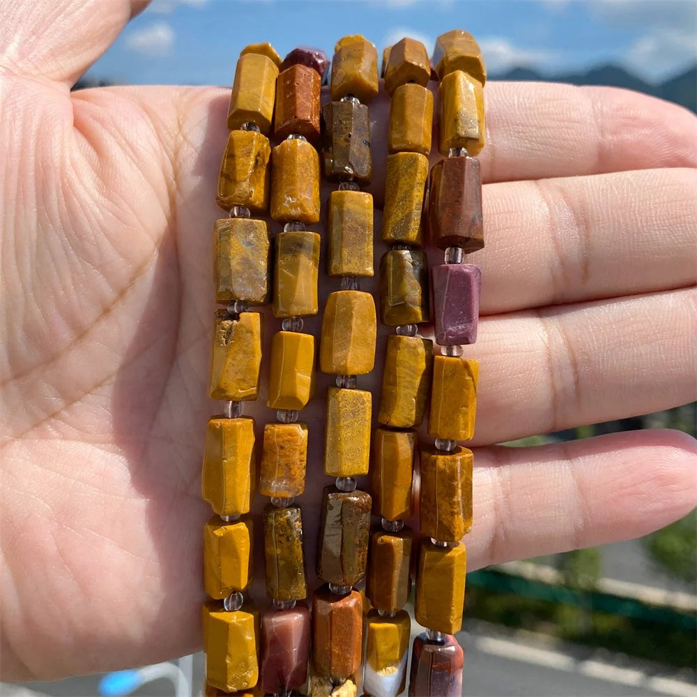 Natural Irregular Cylinder Stone Bead Charoite Amethyst Apatite Loose Charm Beads For Reiki Jewelry Making Bracelet Necklace DIY - Madeinsea©