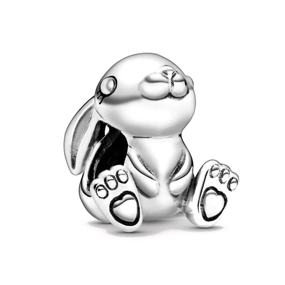 NEW 925 Sterling Silver Charm Fit Original Bracelet Accessories Women Jewelry All kinds Of Cute Animals Series Duck Lion