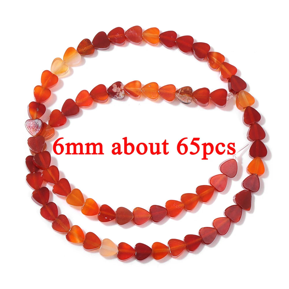 Wholesale Natural Red Carnelian Stone Bead Round Rondelle Coin Agat Loose Spacer Beads For Jewelry Making Bracelet Necklace DIY