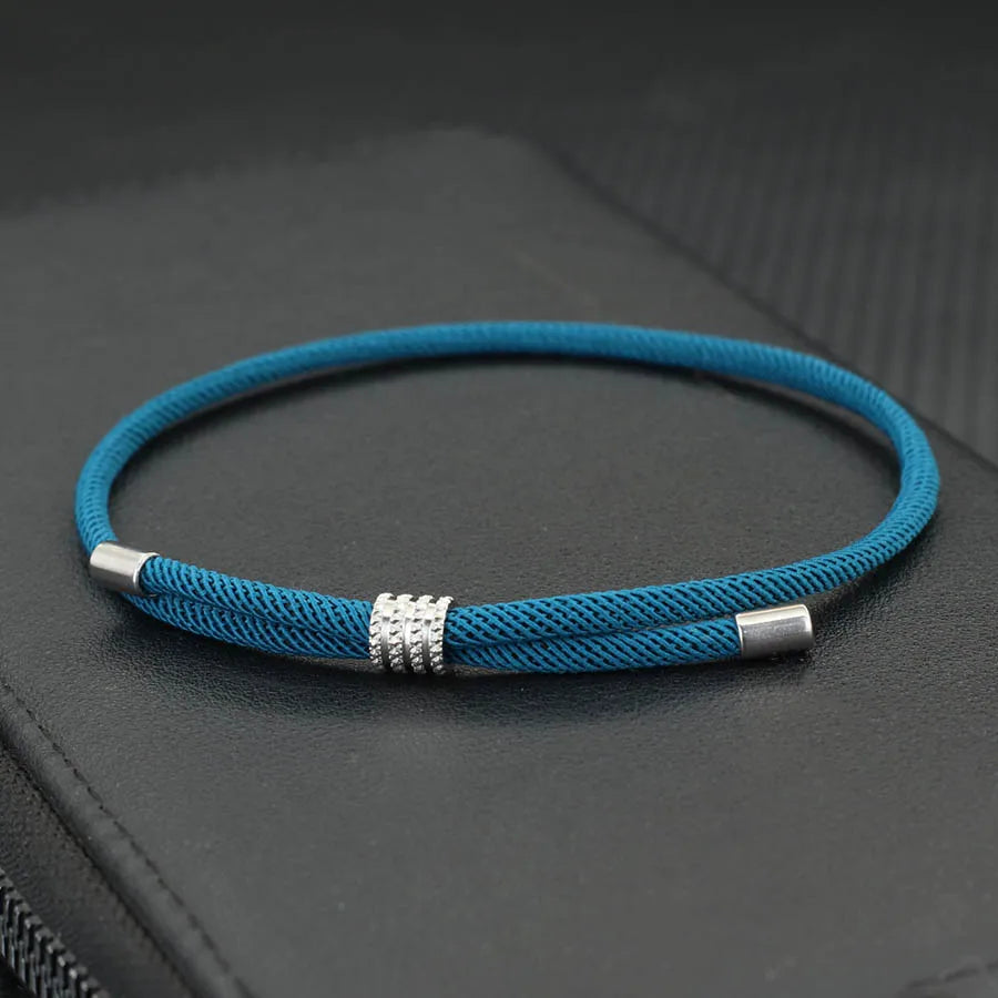 Stylish Grade A 3mm Thin Rope Bracelet Men Women Unfading Stainless Steel Charm Lucky Red Thread Braslet Friendship Braclet Gift