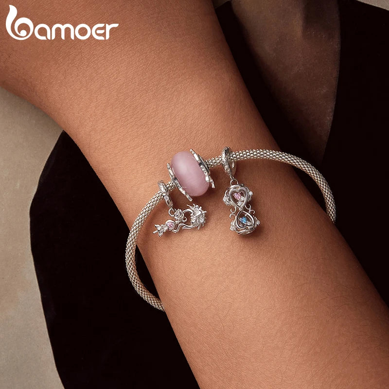 BAMOER 2025 Spring Series 925 Sterling Silver Flower Elf Charm fit Original Bracelet DIY Jewelry Accessories Butterfly Beads