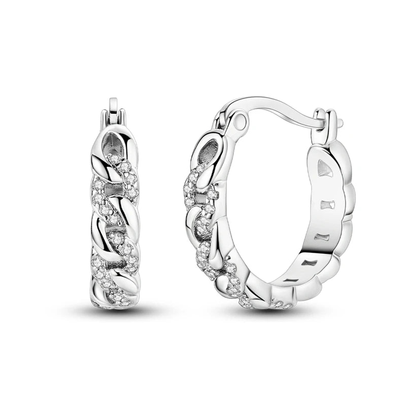 Classic Earrings 925 Silver Star Moon Zircon Pearl Geometry Earrings For Women Wedding Engagement Fine Jewelry Birthday Gift