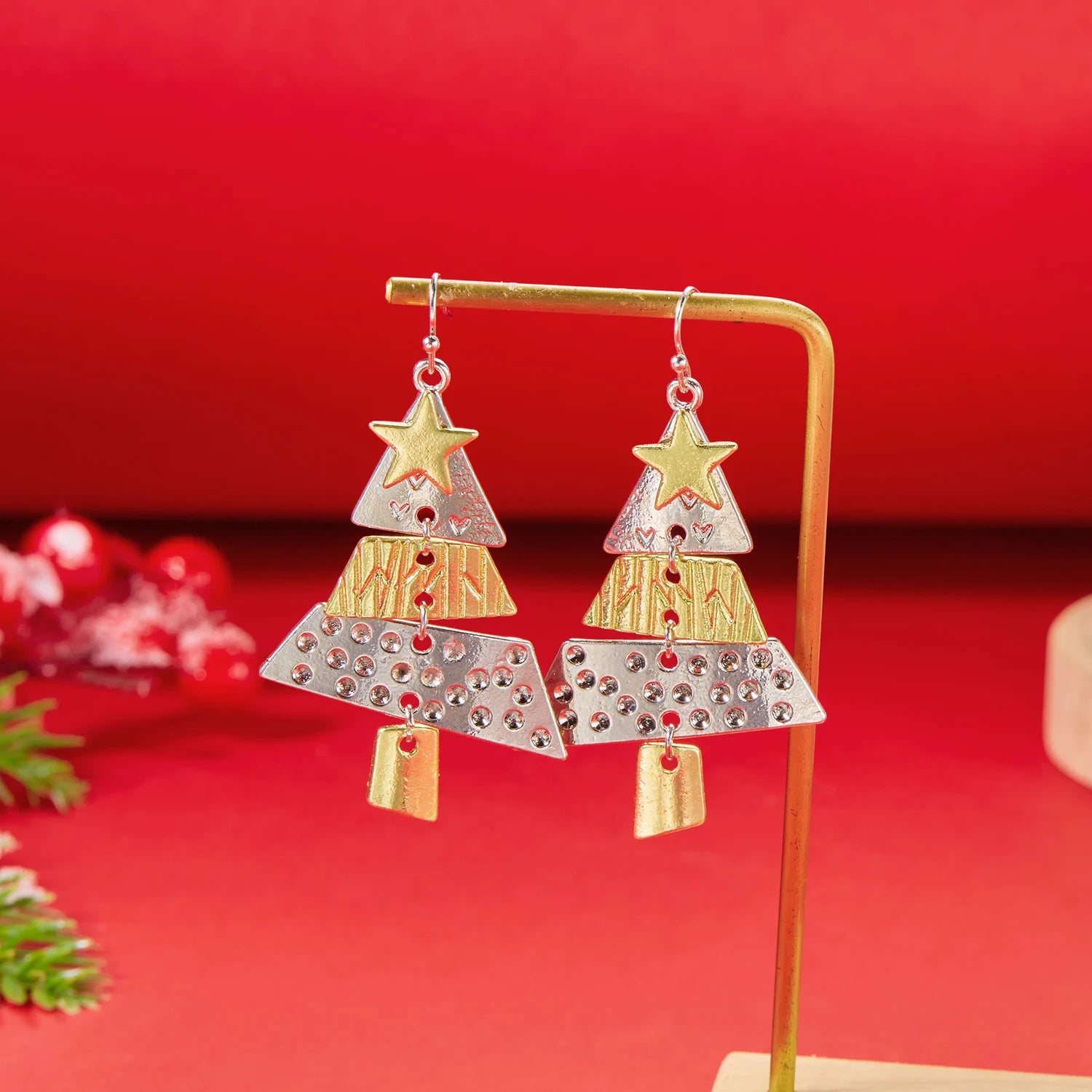 Funny Enamel Santa Claus Dangle Earrings For Women Christmas Tree Elk Long Tassel Drop Earring Girl New Year Party Jewelry Gifts