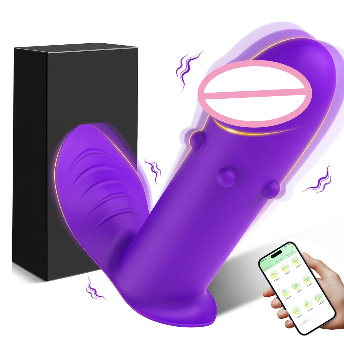 Wearable Dildo Vibrators APP Bluetooth Control Clitoral G Spot Stimulator 10 Modes Vagina Orgasm Masturbator Sex Toys for Women